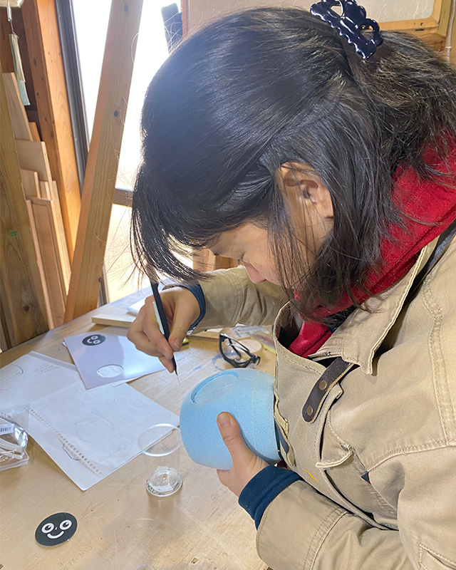 商品開発モックアップ（作業過程）