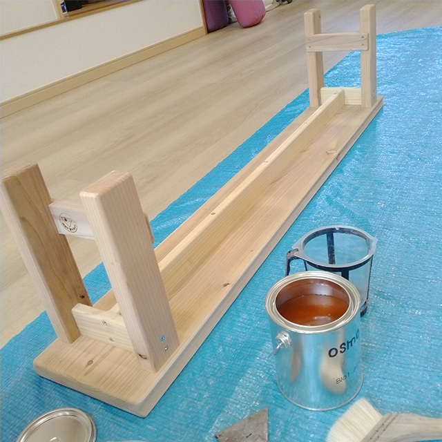 ヨガ器具（2）製作過程